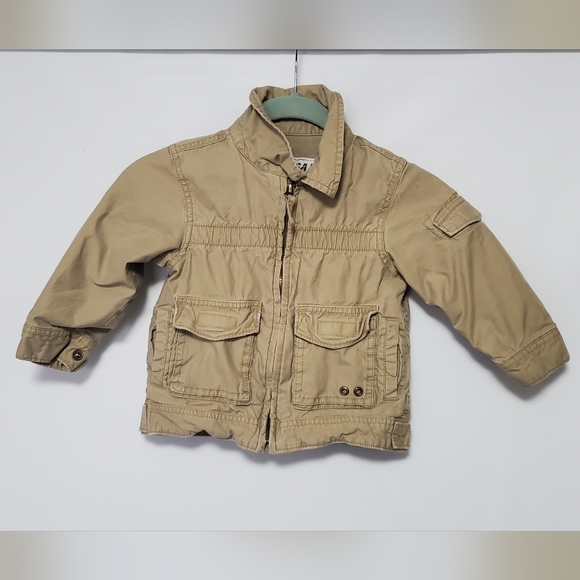 Baby Gap Size 2 Beige/Tan jacket with multiple pockets - Picture 1 of 3